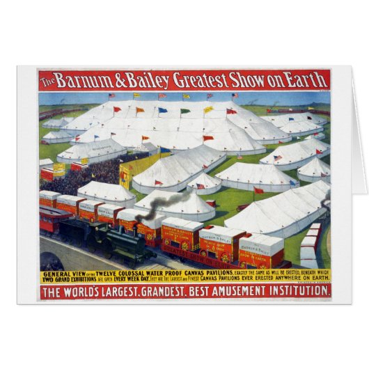 Barnum & Bailey Greatest Show on Earth Cards (Front Horizontal)