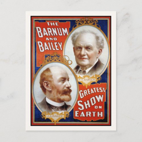 Barnum  Bailey Greatest Show on Earth Postcard