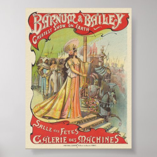 Barnum  Bailey Vintage Poster 1901