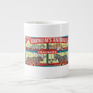 Barnum's Animal Crackers Shabby Chic Jumbo Mug! Large Coffee Mug