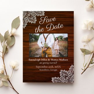 Barnwood and Vintage Lace Wedding