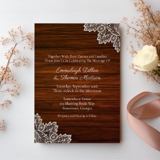 Barnwood and Vintage Lace Wedding