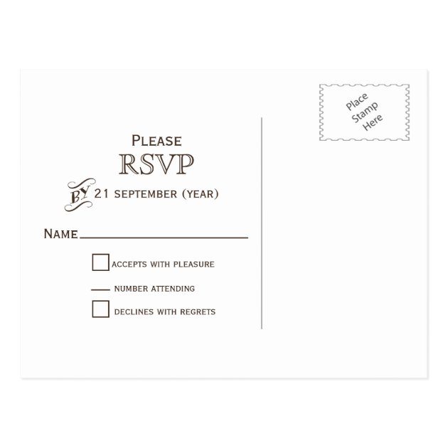 Barnwood Baby's Breath Mason Jars Wedding RSVP Postcard