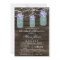 Barnwood blue mason jar rustic bridal shower