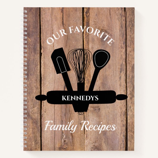 Barnwood Favorite Family Recipes Cookbook Notebook (Front)