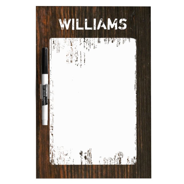 Barnwood Inspired Medium Dry Erase Board (Front)