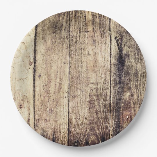 Barnwood Paper Plates Zazzle barnwood-paper-plates-zazzle