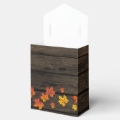 Barnwood Rustic Fall wedding favor box (Opened)