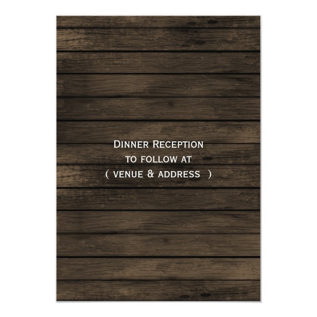 Barnwood Rustic Fall Wedding Invitations