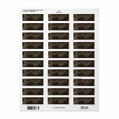 barnwood rustic flourish return address labels (Full Sheet)