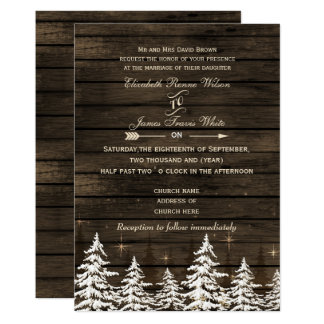 Winter Wedding Invitations Announcements Zazzle