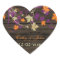 Barnwood Rustic plum fall wedding favor stickers