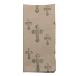 Barnwood Western Crosses Napkin