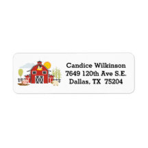 Barnyard Address Label