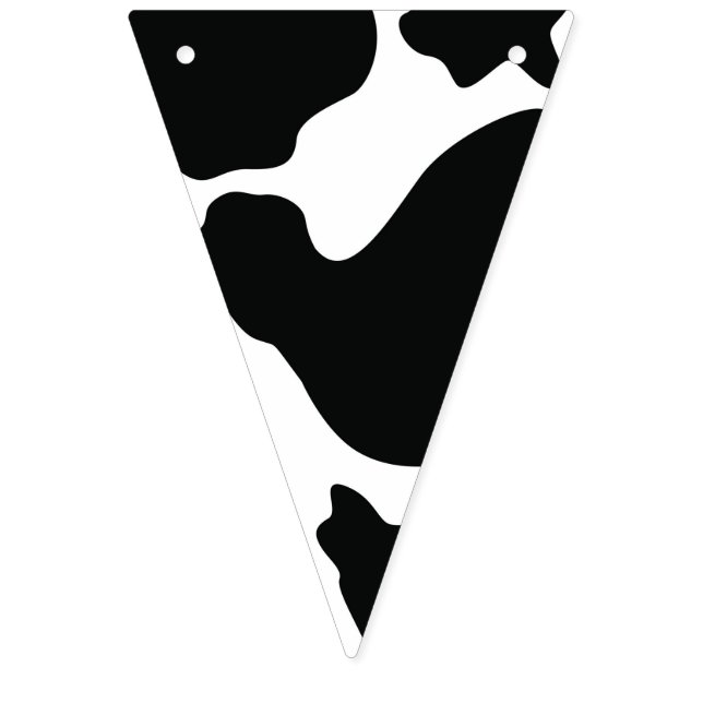 Barnyard Animal - Cow Pattern - Wild West - Farm Bunting Flags (Twelfth Flag)