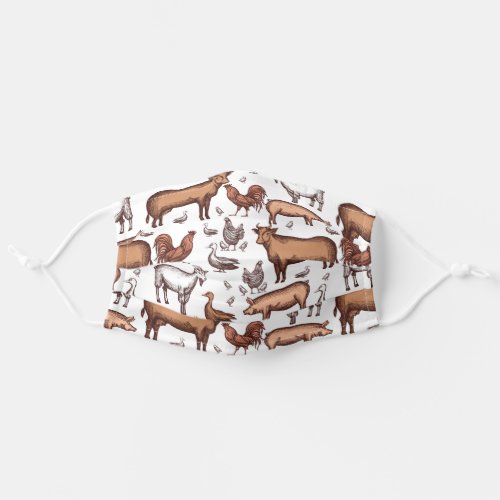 Barnyard Animals Adult Cloth Face Mask