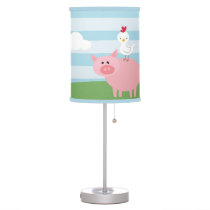 Barnyard Animals Nursery Kids Room Lamp