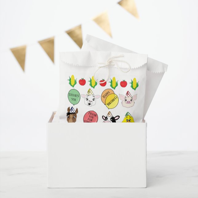 Barnyard Animals Party Favor Bag (Party)
