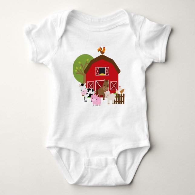 Barnyard baby jersey bodysuit (Front)