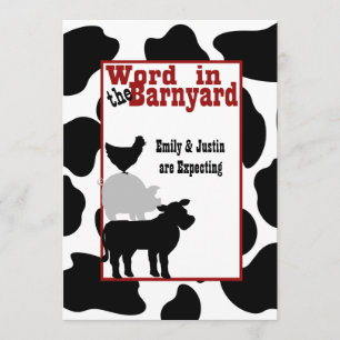 Barnyard Baby Shower Invitation