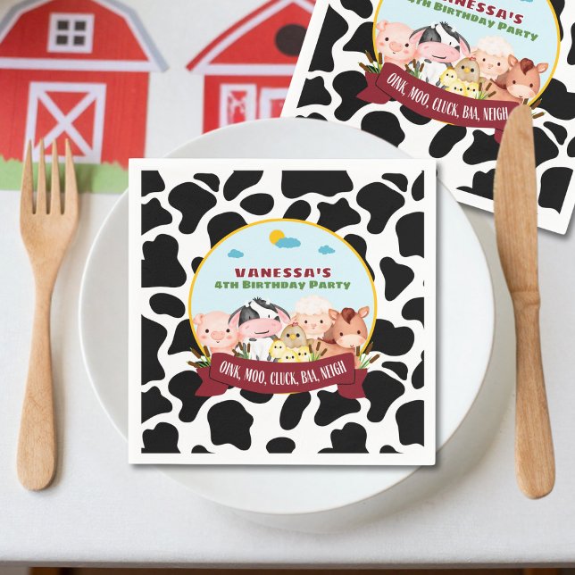 Barnyard Bash Birthday   Napkins (Creator Uploaded)