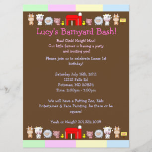 Barnyard Bash Invitation