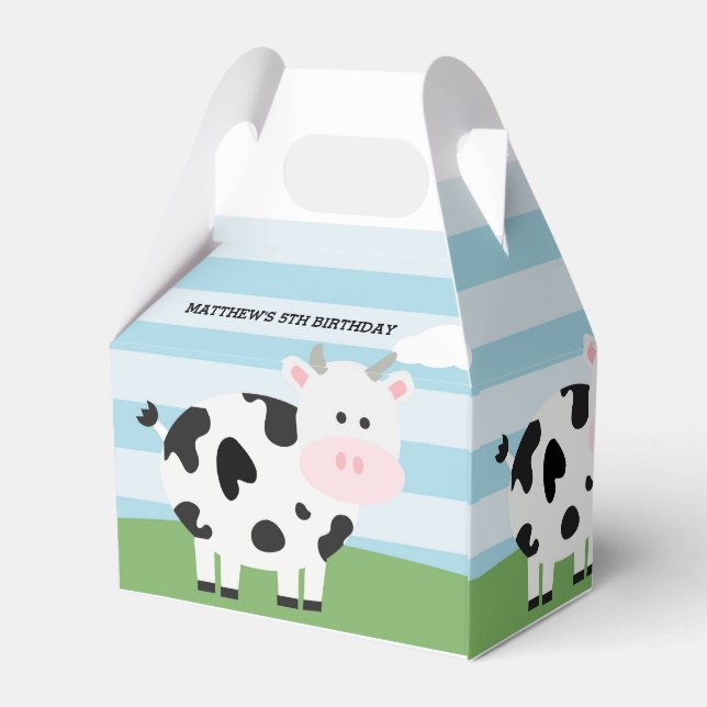 Barnyard Birthday Bash/Party Favor Box (Back Side)