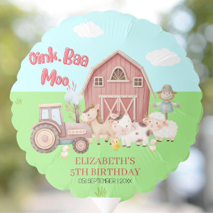 Barnyard Birthday – Farm Animal Party Decor Balloon