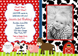 barnyard invitations zazzle