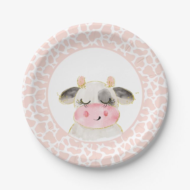 Barnyard Birthday Plate Oink Moo Cockadoodledoo (Front)