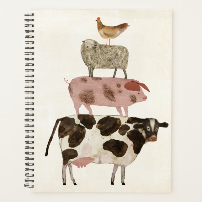Barnyard Buds - Cow, Pig, Sheep, and Hen Planner (Front)