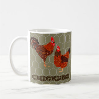 Barnyard Chickens Coffee Mug