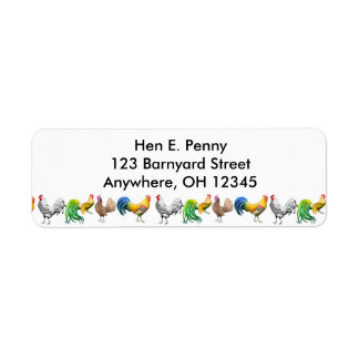 Barnyard Chickens Label