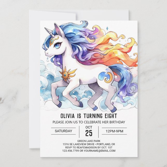 Barnyard Children Horse Birthday Invitation (Front)