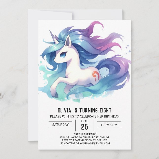 Barnyard Children Horse Birthday Invitation (Front)