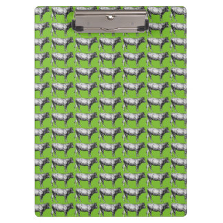 Barnyard Cow Illustration Clipboard