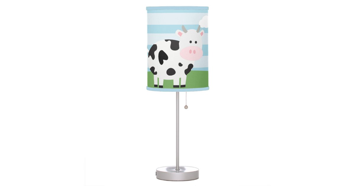 Barnyard Cow Nursery Kids Room Lamp Zazzle Com