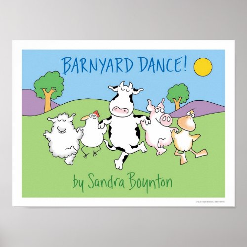 BARNYARD DANCE poster by Sandra Boynton