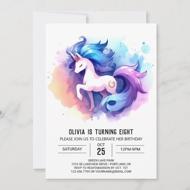 Barnyard Editable Horse Birthday Invitation (Front)