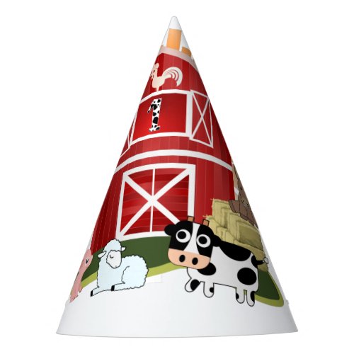 Barnyard Farm Animal Birthday Party Hat