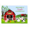 Barnyard Farm Animals Birthday Poster