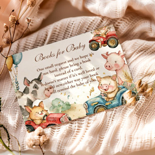 Barnyard Farm Animals Books for Baby  Enclosure Card