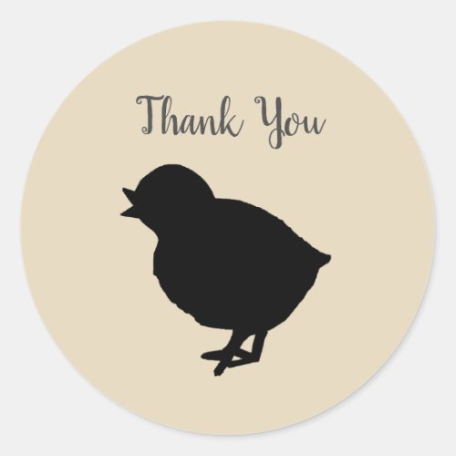 Barnyard Farm Party Peep Thank You Stickers