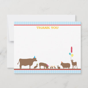 Barnyard Flat Thank You Note