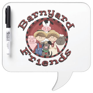 Barnyard Friends Dry Erase Board