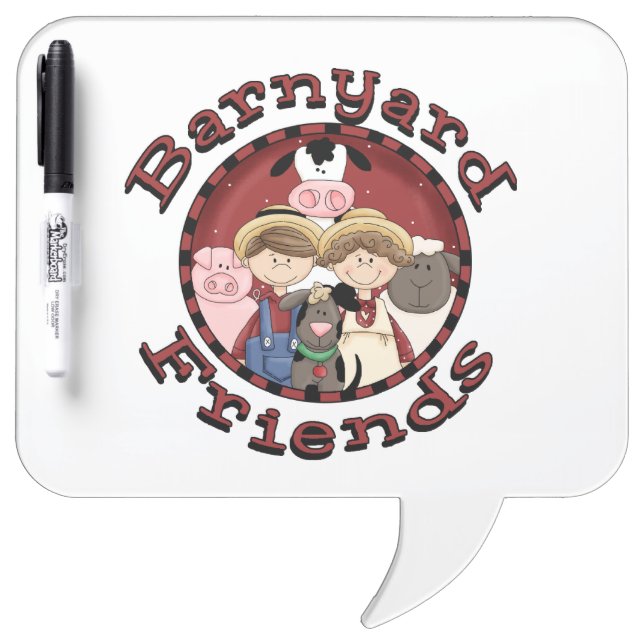 Barnyard Friends Dry Erase Board (Front)