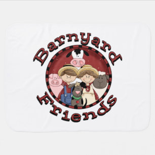 Barnyard Friends Swaddle Blanket
