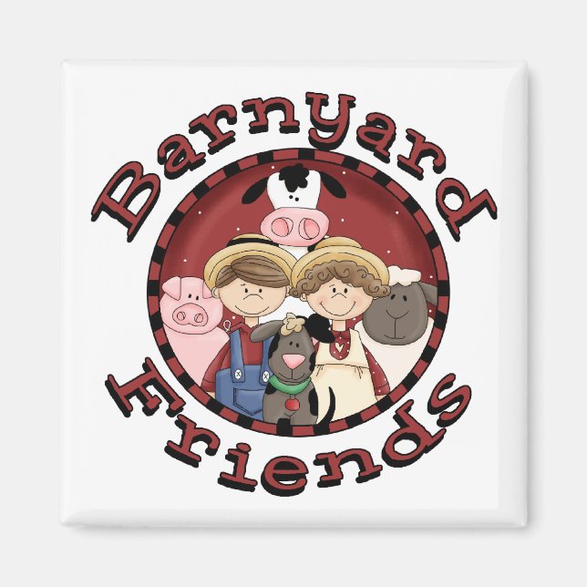 Barnyard Friends Tshirts and Gifts Magnet (Front)