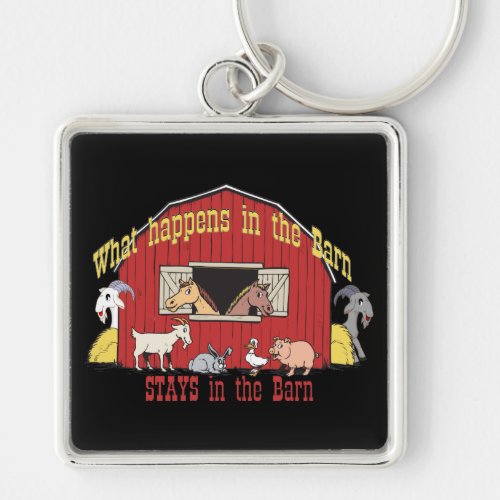 Barnyard Goat Keychain