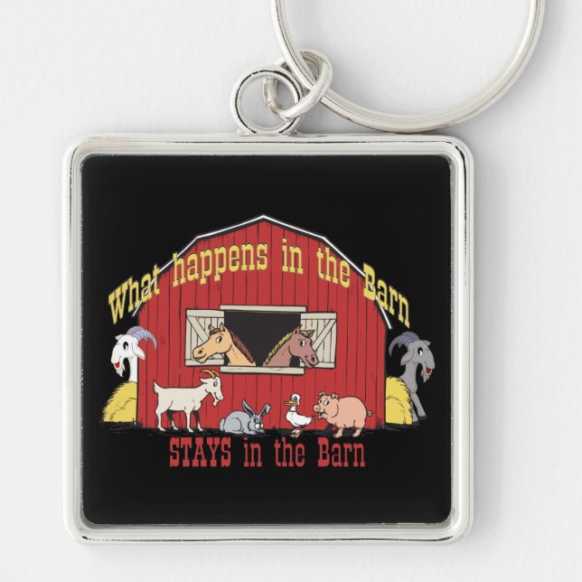 Barnyard Goat Keychain (Front)